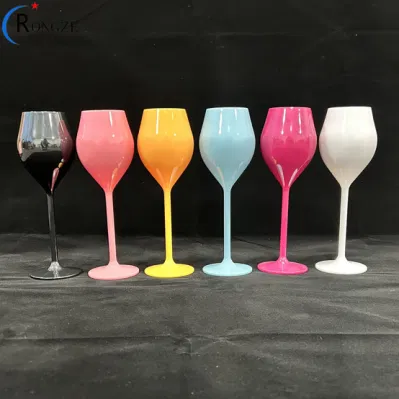 Unbreakable Colorful Plastic Champagne Glasses Plastic Party Wild Christmas Vintage Luxury Wine Glasses