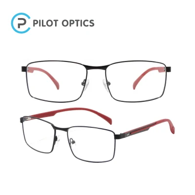 Pilot Optics 2023 Fashion Custom Logo Shop Solid Brown Anti Blue Light Glass Optical Frames