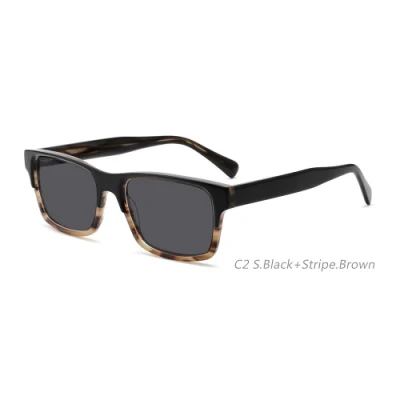 Gd Classic Double Color Acetate Sunglasses Ready to Stock Acetate Sun Glasses UV400 Anti-UV Mirror Eyeglasses