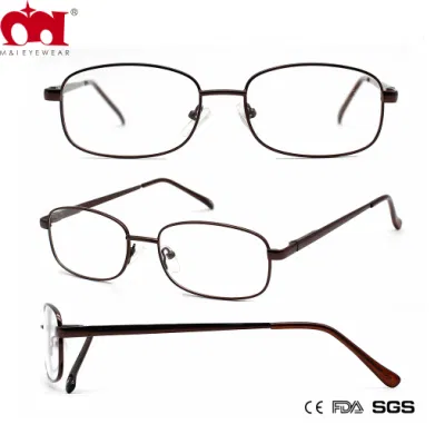 Burgundy Simple Classic Outdoor High Quality Reader Metal Reading Glasses (WRM21034)