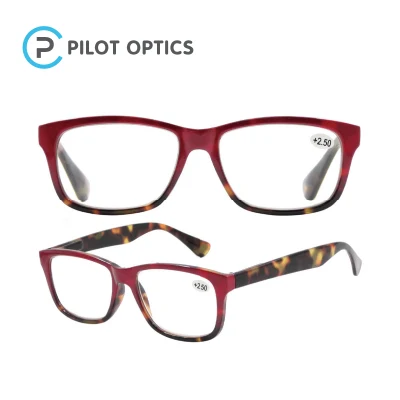 Pilot Optics 2023 Wholesale Progressive Rectangle PC Cheap Multifocal Men Pack Reading Glasses
