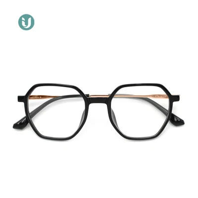 Trending Men′s Stylish Matte Black Plastic Frame Spectacles