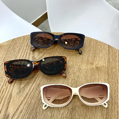 New Women Designer Shades Sunglasses Trendy Glasses Retro Square Sunglasses Sun Glasses for Man 2021