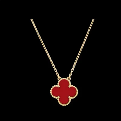 Luxury Design Clover Pendant Necklace Earring Jewelry Set for Women Gift