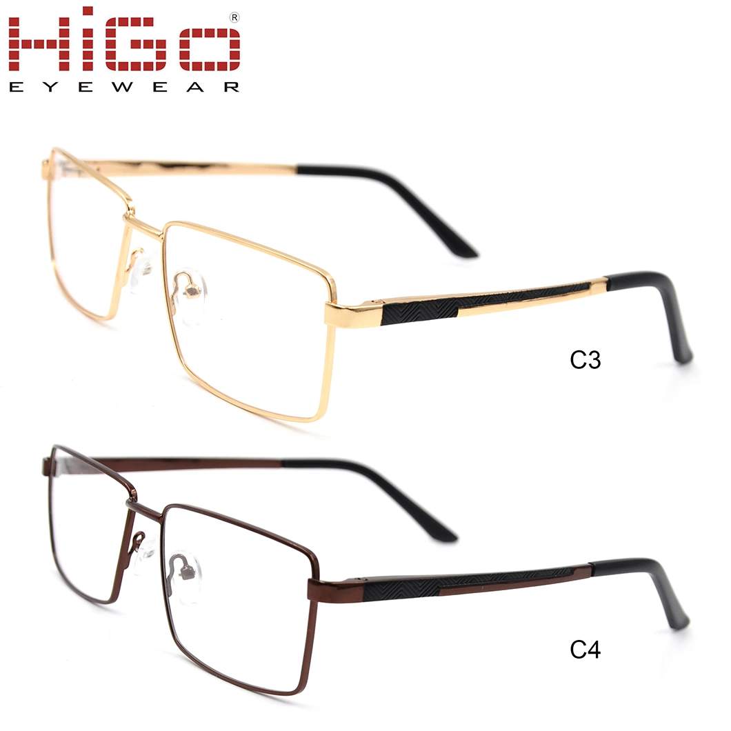 Wholesale China Square Safety Reading Glasses New Stylish Metal Optical Frame Eyewear Ready Stock