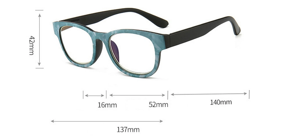 New Arrival High Quality Full Rim PC Rectangle Frame Reading Glasses in Optional Colors