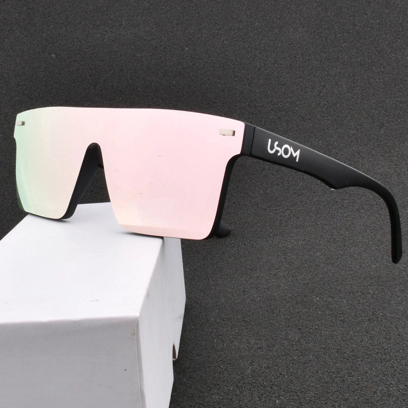 Sunglasses Men Brand Black Square Shades UV400 Gradient Sun Glasses for Men Cool One Piece Designer