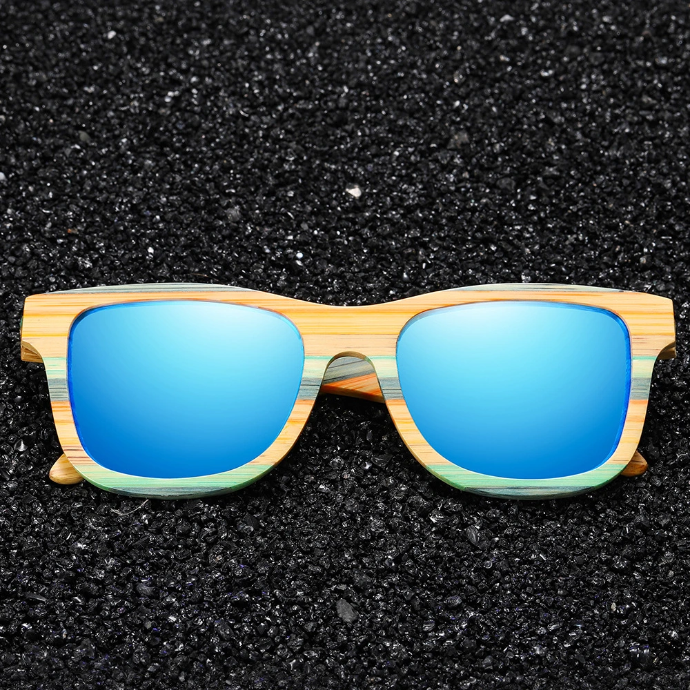 Wood Bamboo Sunglasses Polarized for Women Mens, Designer Glasses UV Protection Lens