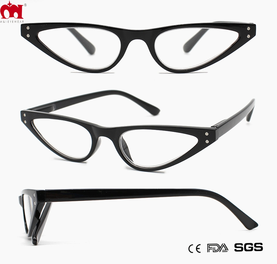 Promotion Durable Cat Eye Reading Glasses Fashion Full Rim Reader (WRP20137)