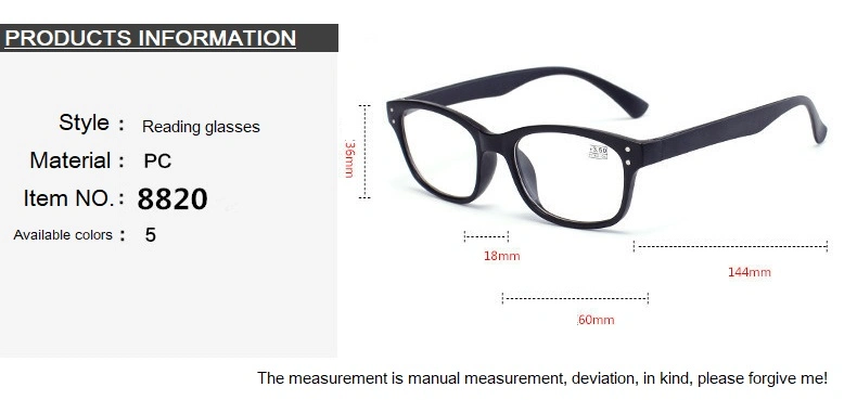 2020 Fashion Eyewear Ultra-Light Fashion Presbyopic Glasses Wholesale Cheap Price Mens Reading Glasses with Spring Hinge