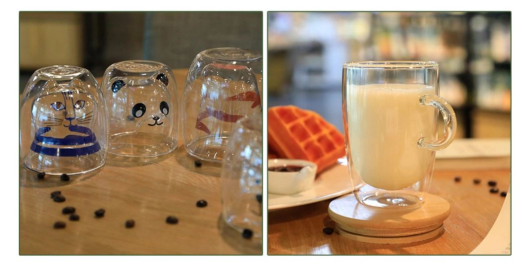 250/350ml Borosilicate Glass Espresso Cup, Double Wall Tea or Coffee Glasses