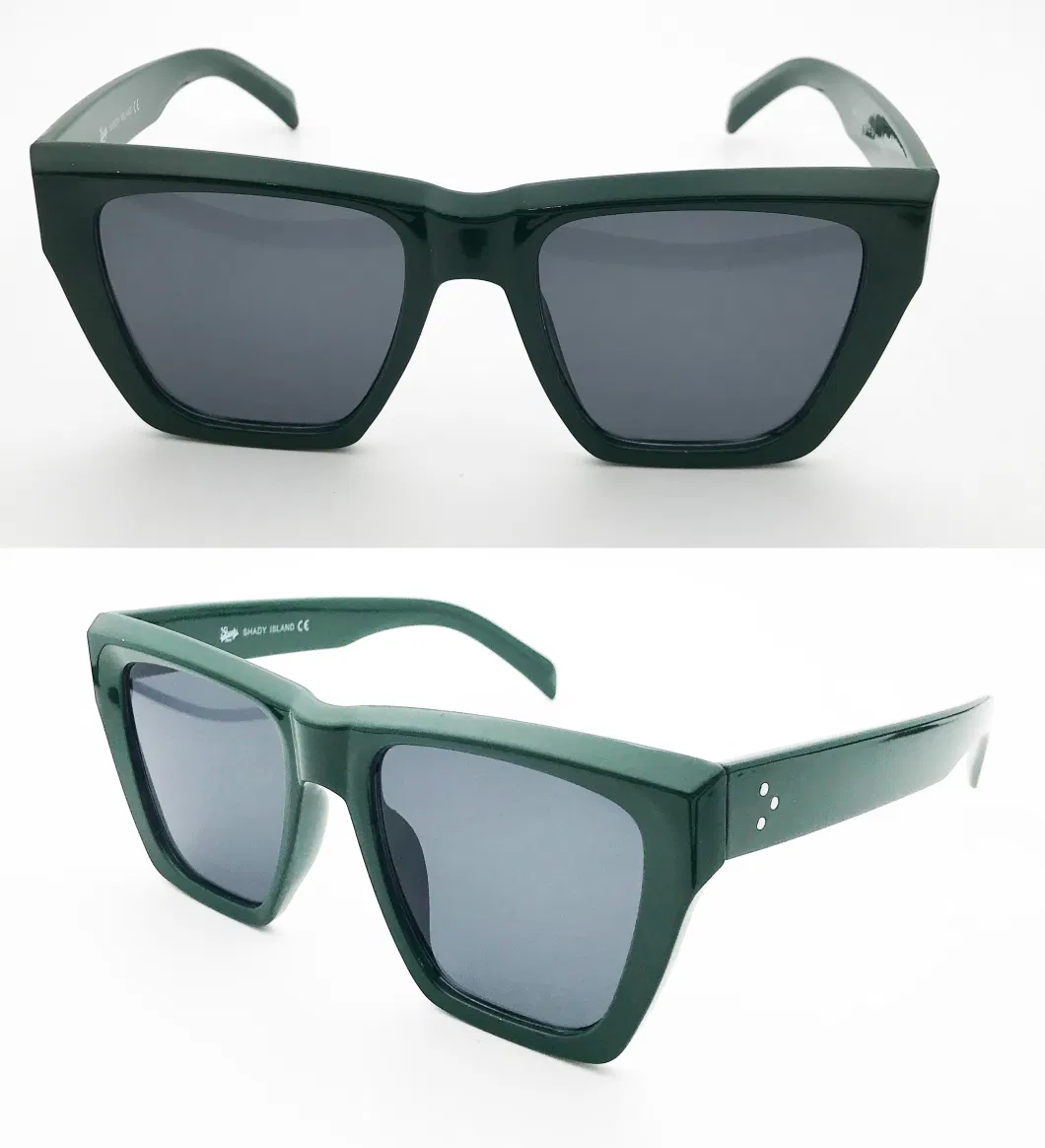 2023 Regular Rectangle Luxury Fashion Personality PC Fram High Quality Unisex Big Len Sunglasses
