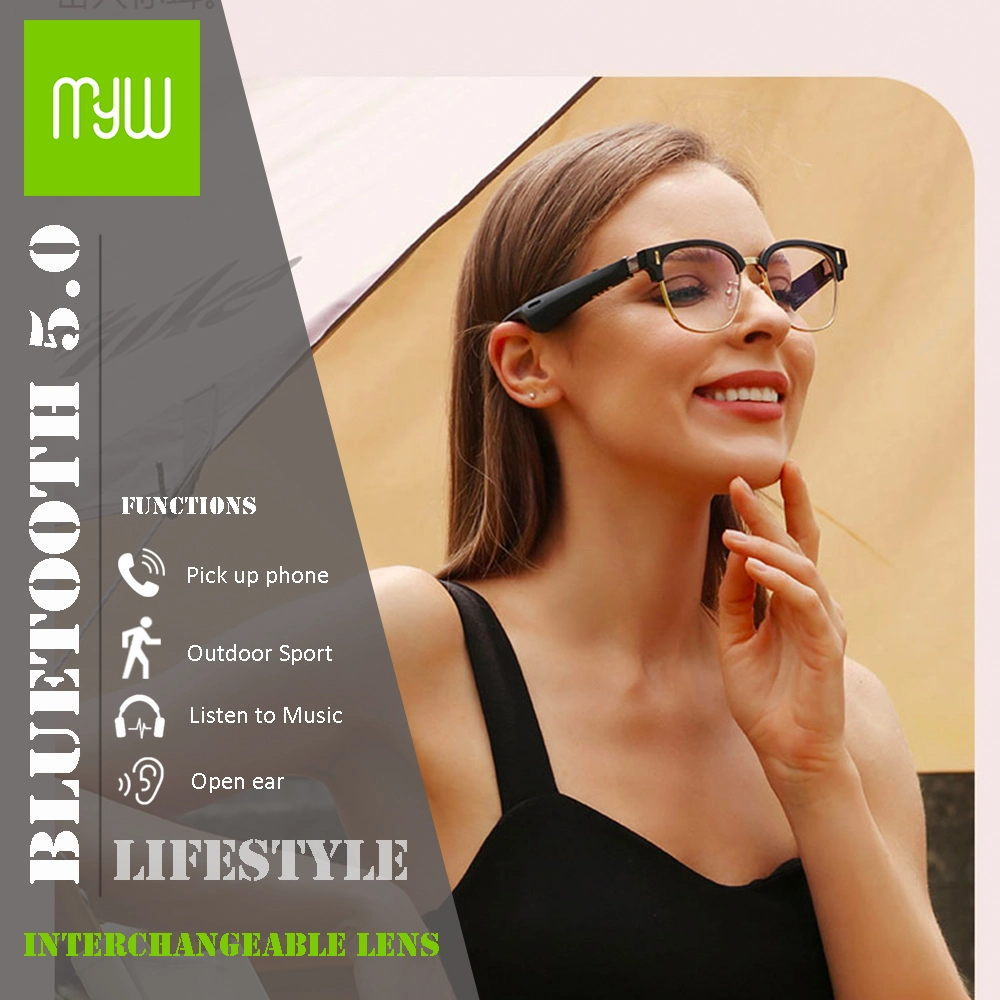 Hand Free Calls/Music Men Women Fashion High Quality Smart Glasses 2023