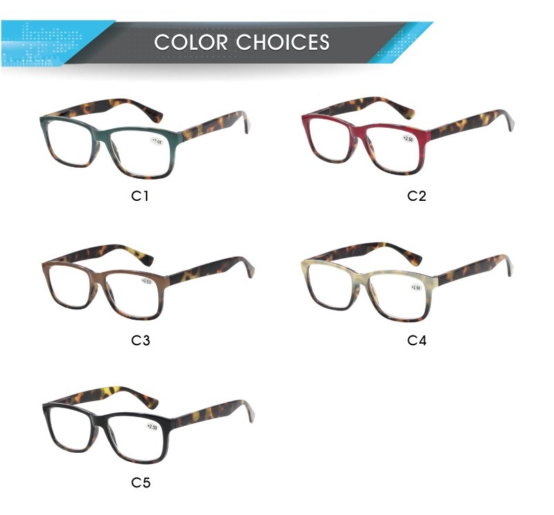 Pilot Optics 2023 Wholesale Progressive Rectangle PC Cheap Multifocal Men Pack Reading Glasses