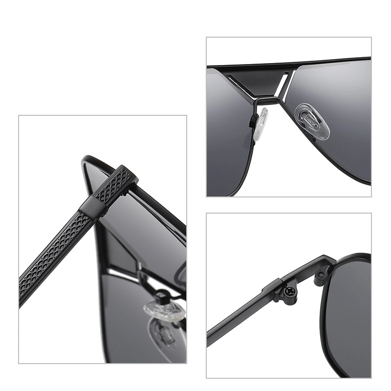 Men Frog Sunglasses Metal Polarized Sun Glasses Outdoor Eyewear 3338