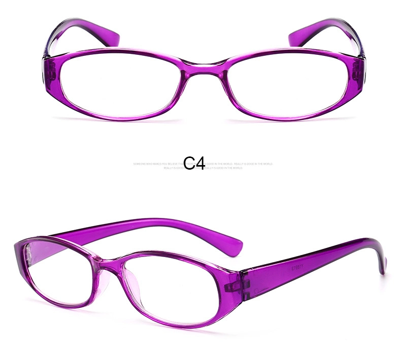 The Factory Directly Supplies Ultra-Light PC Plastic Frame Reading Glasses Running on The Street Stall Reading Glasses HD Resin Presbyopia Glasses