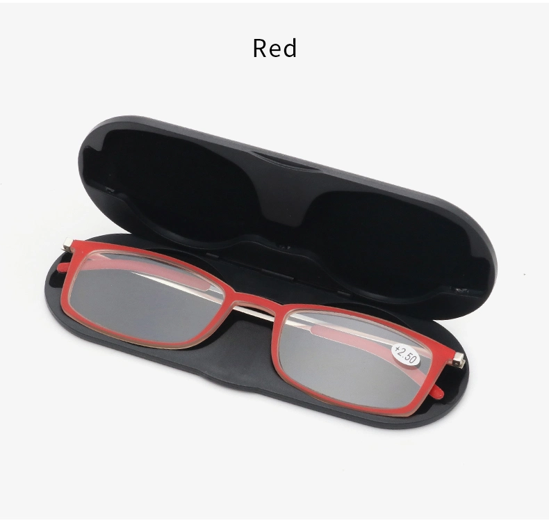 Mens Thin Lenses Ce Reading Glasses Design Optics Reading Glasses with Case