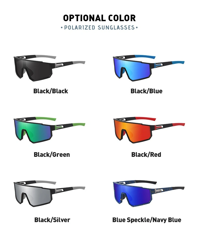 Men Polarized Sunglasses 2024 Shades Colorful Fashion Eyewear Women Mirror Sports Sun Glasses UV400 OEM Cycling Glasses