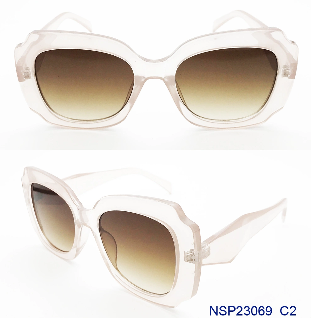 2023 Safety Big Square Luxury Sexy for Unisix Designe Transparent Tender Lens Fashion Model Safety UV400 Creative Sunglasses