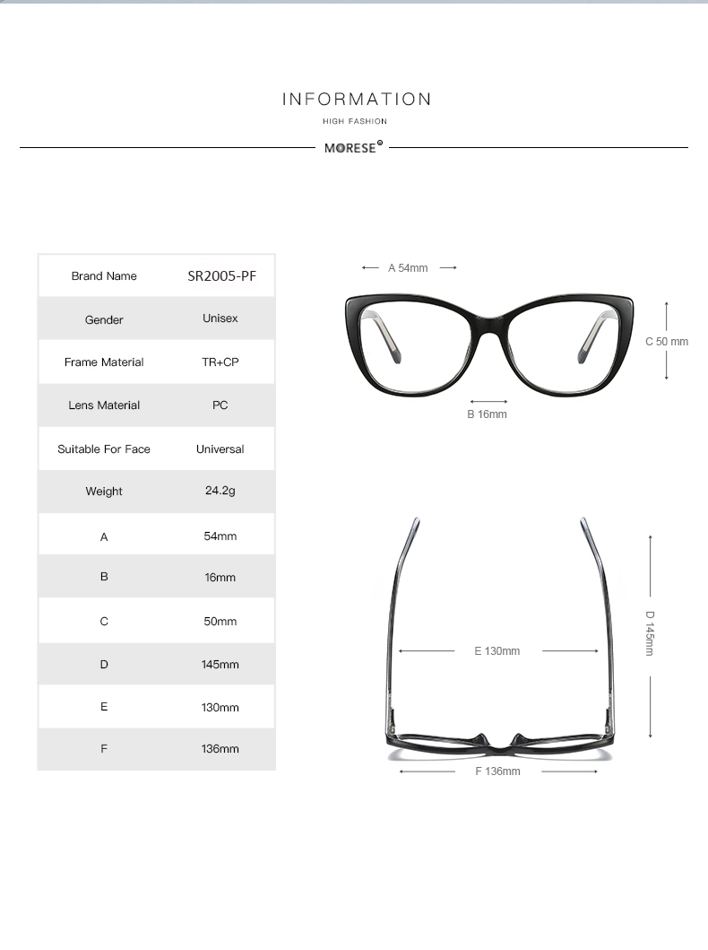 New Model Fashion Vintage Cat Eye Reading Glasses Optical Frame Anti Blue Light Blocking Computer Women Men Glasses