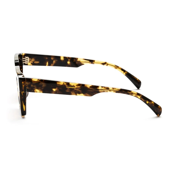 Yeetian Classic Simple Big Face Square Shades Vintage Unisex Ladies Mens Leopard Square Sunglasses