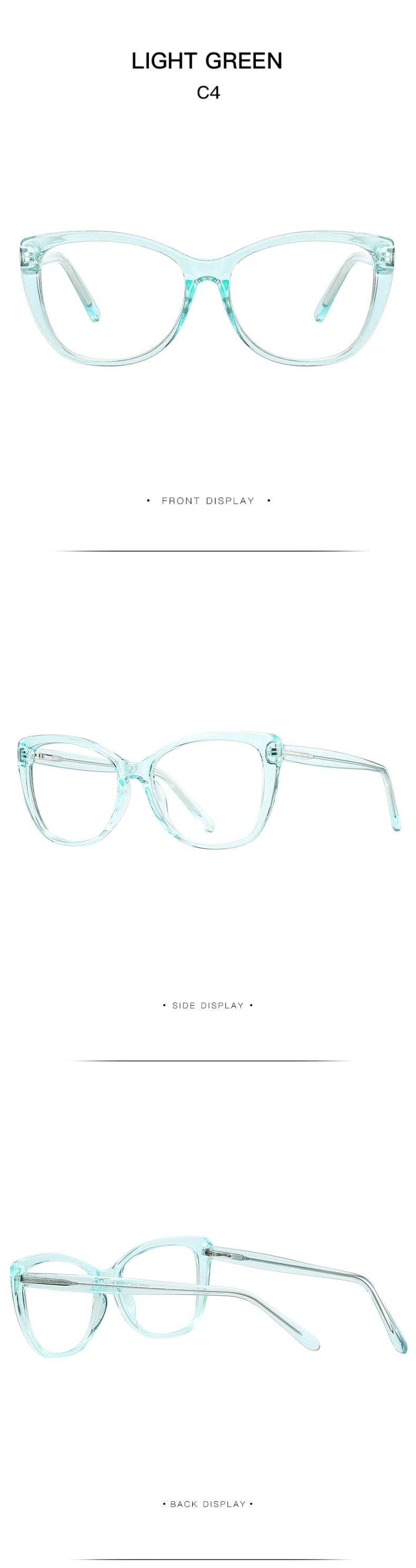 New Model Fashion Vintage Cat Eye Reading Glasses Optical Frame Anti Blue Light Blocking Computer Women Men Glasses