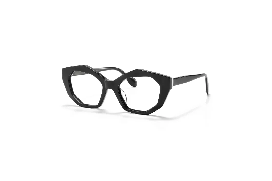 Popular Simple Style Colorful Design Cat Eye Frame Acetate Anti-Blue Light Optical Glasses