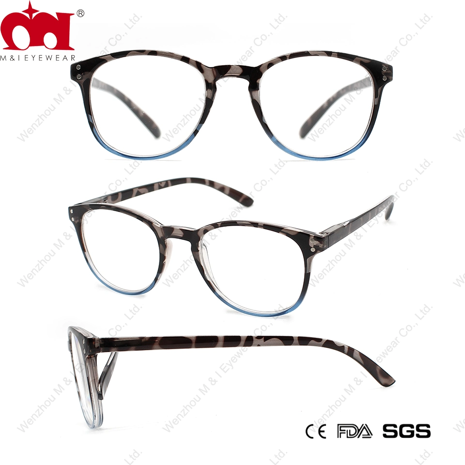 Promotion Classic Oval-Shaped Reader Gental Unisex Demi Reading Glasses (WRP21007)