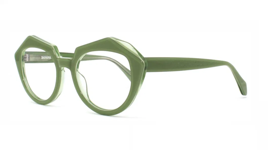 Designer Fashion Optical Eyeglasses Lady Acetate Eyewear Vintage Frames