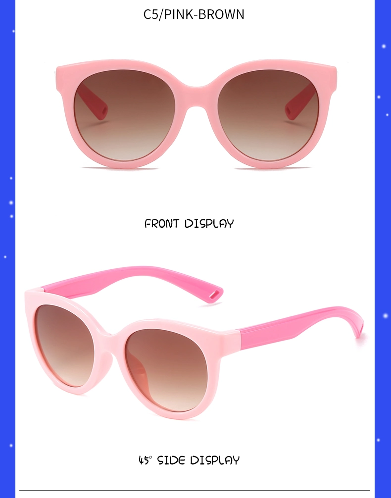 Unisex New Design Baby Kids PC Plastic Sunglasses Sun Glasses in Stock Children Fashion Sunglasses