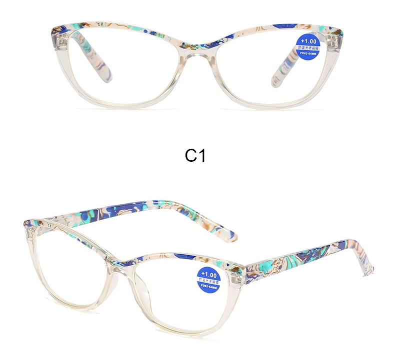 Fashion Reading Glasses Women&prime;s High Definition Anti-Blue Reading Glasses Wholesale Baker Paper Glasses Men&prime;s Reading Glasses