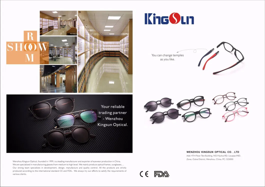 Fashion Eyeglasses Optical Frames in Acetate Kf1255