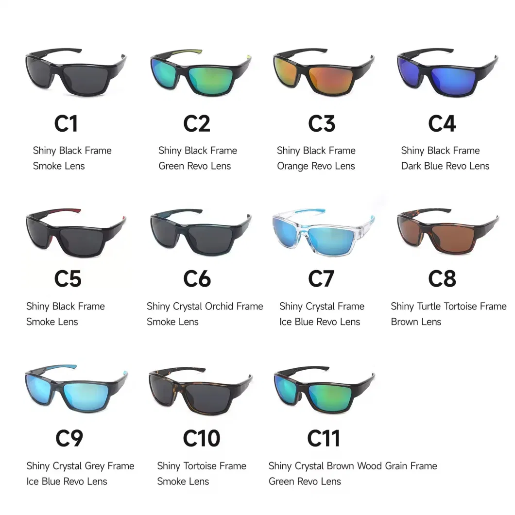 Men Polarized Fishing Sunglasses Tr90 Frame Sports Cycling Glasses UV Protection Water Sports Eyewear
