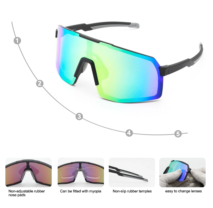 High Quality Polarized Outdoor Sports Cycling Sunglasses Set