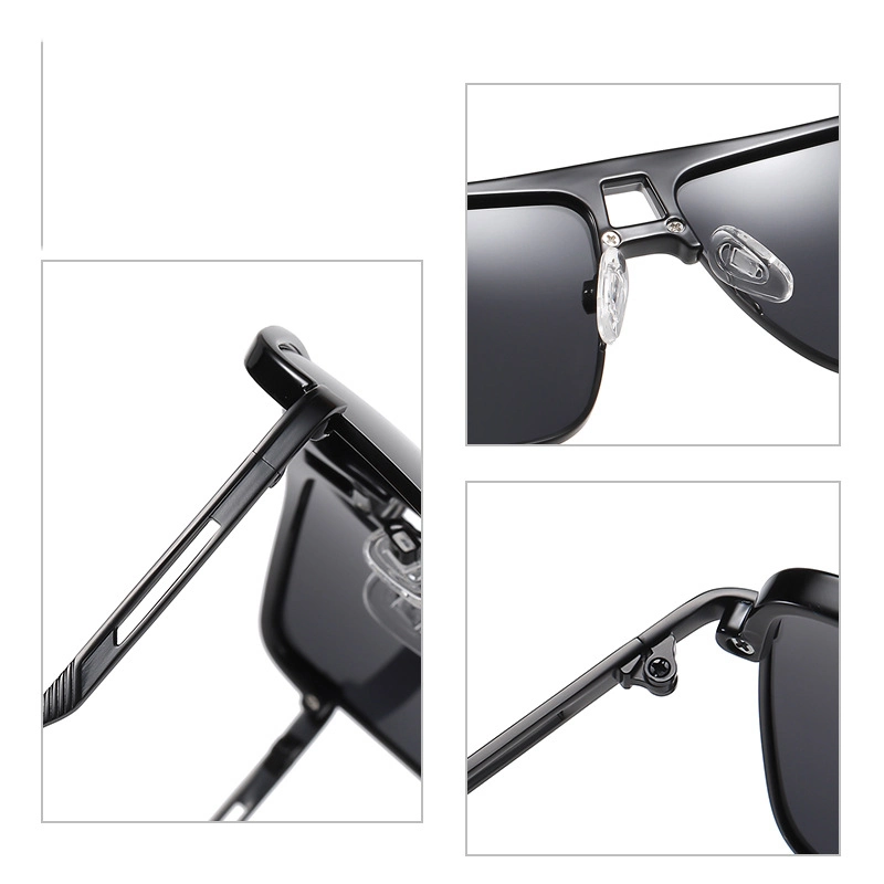 Fashion Mens Polarized Sun Glasses Metal Tr90 Made Tac Sunglasses Italy Design 3337