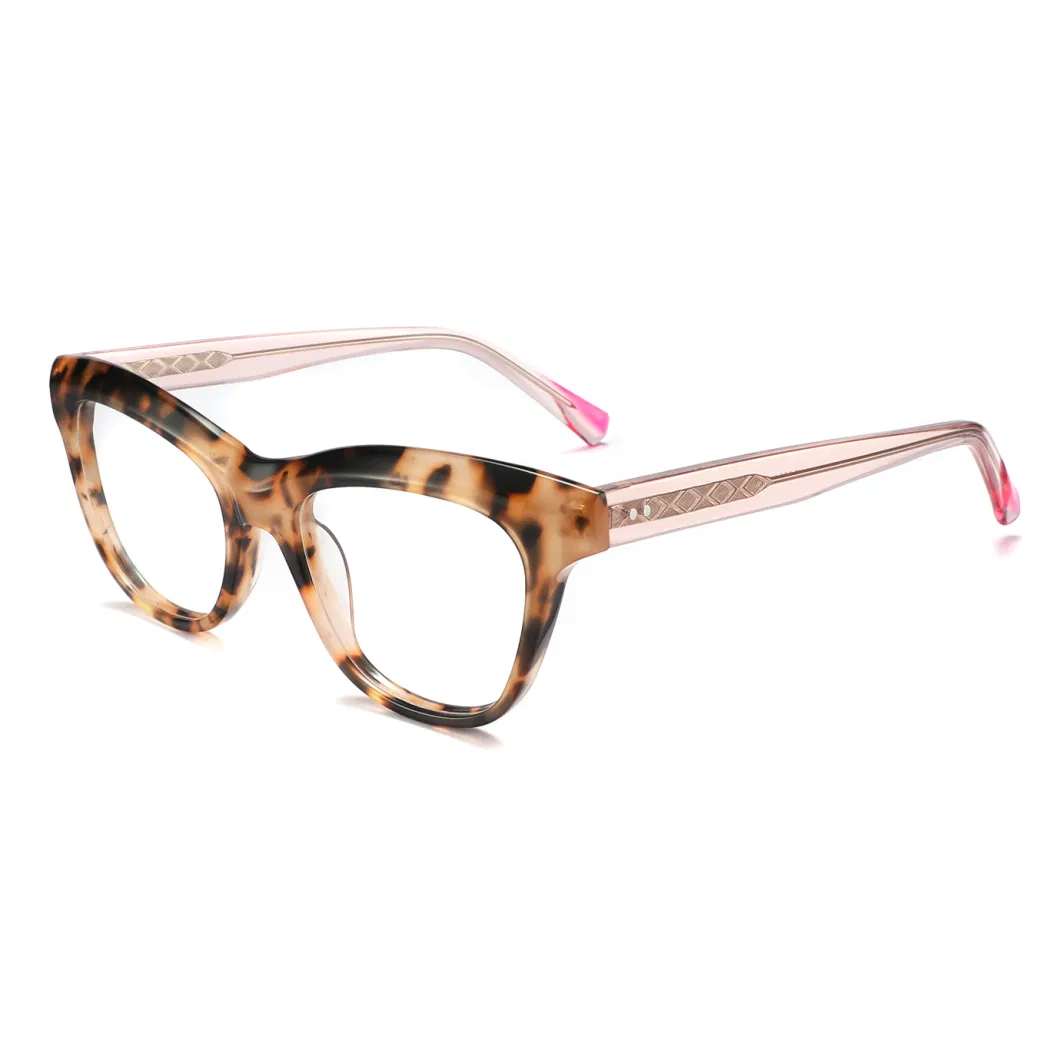 Simple Design High Quality Eye Glasses New Style Acetate Optical Frame in Stock