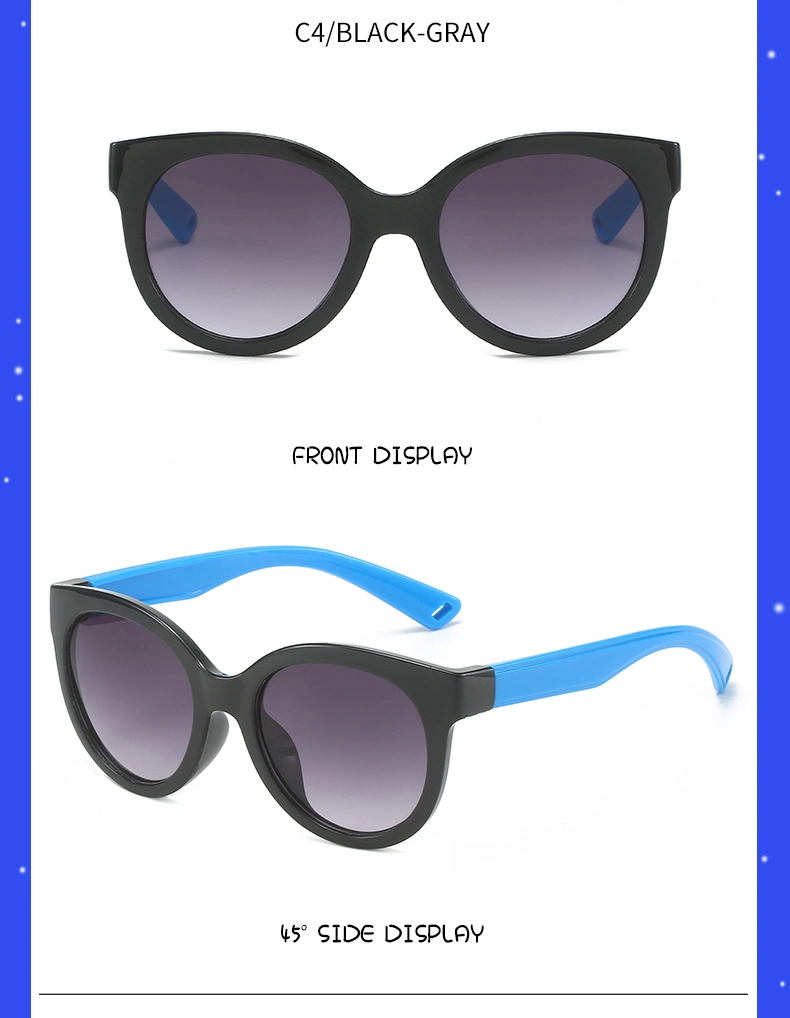 Unisex New Design Baby Kids PC Plastic Sunglasses Sun Glasses in Stock Children Fashion Sunglasses