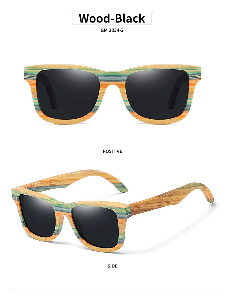 Wood Bamboo Sunglasses Polarized for Women Mens, Designer Glasses UV Protection Lens