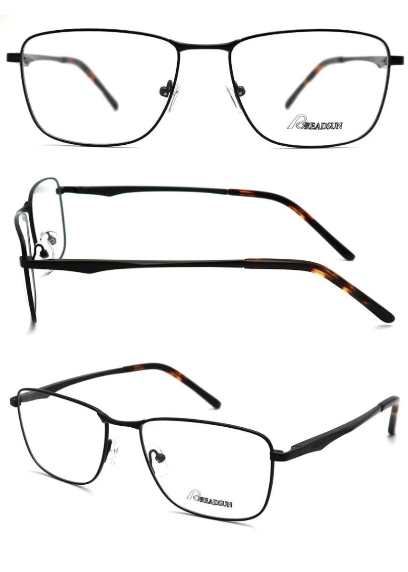 Wholesale Optical Glasses Eyewear Frame Rectangular Eyeglasses Frames Metal Frame Glasses Eye Wear Men Glasses Optical Frame