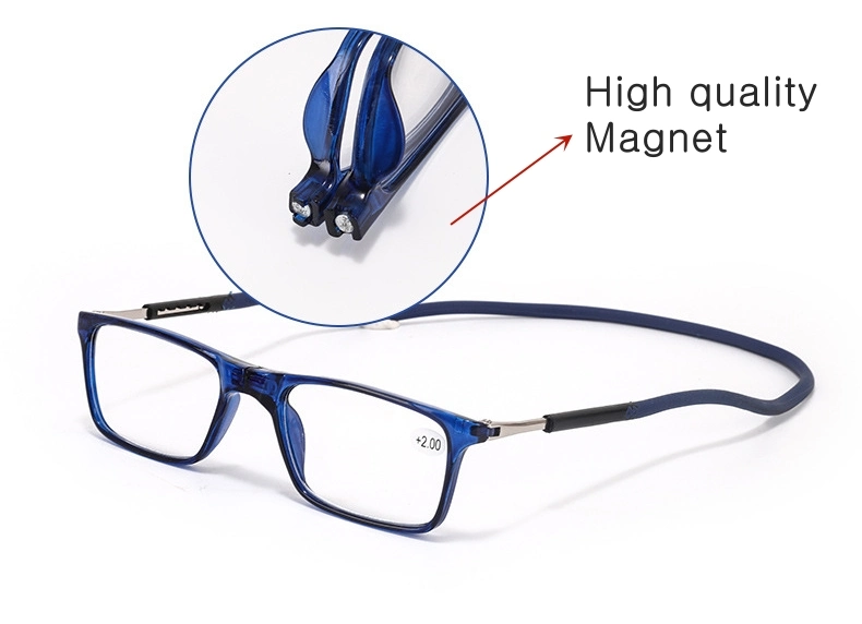 Portable Retractable Leg Neck Hanging 1.25 1.75 Magnet Foldable Reading Glasses