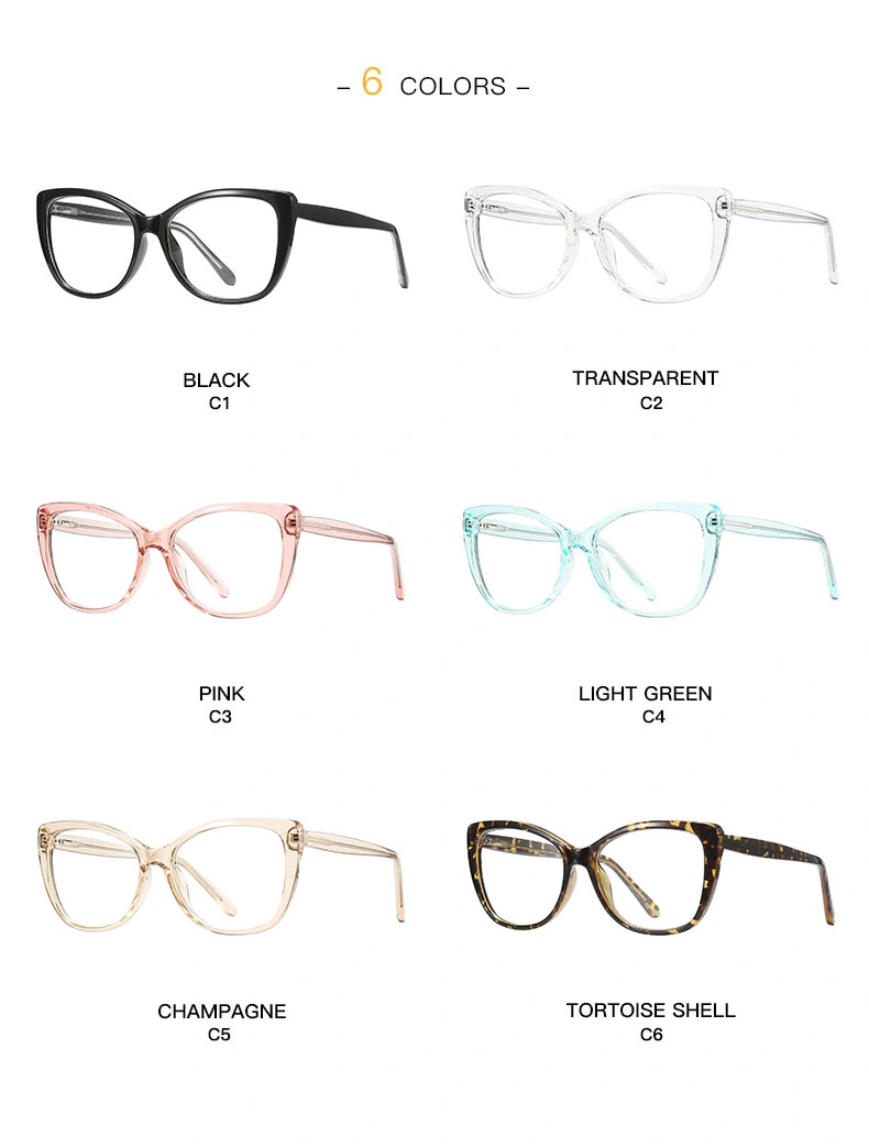 New Model Fashion Vintage Cat Eye Reading Glasses Optical Frame Anti Blue Light Blocking Computer Women Men Glasses