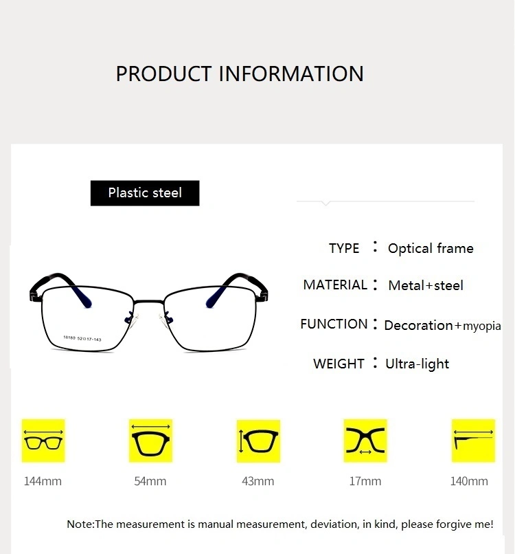 Fashion China Wholesale Plastic Cheap Spectacles Metal Eyewear New Model Optical Frame