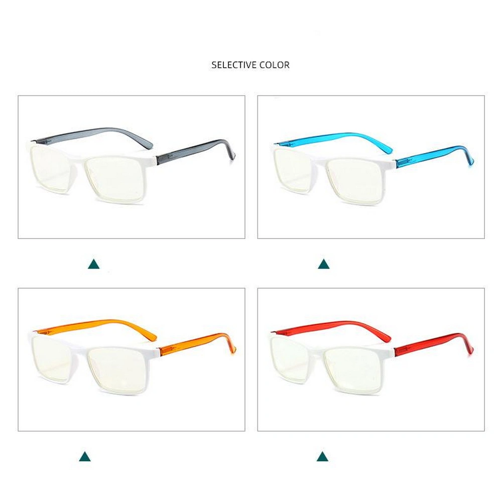 New Arrival OEM High Quality Full Rim PC off-White Color Rectangle Frame Reading Glasses