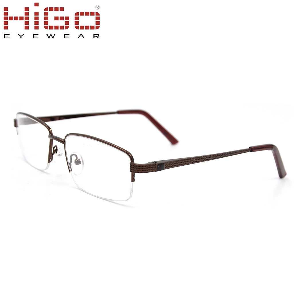 New Designer Half Rims Metal Optical Frame Stock 2018