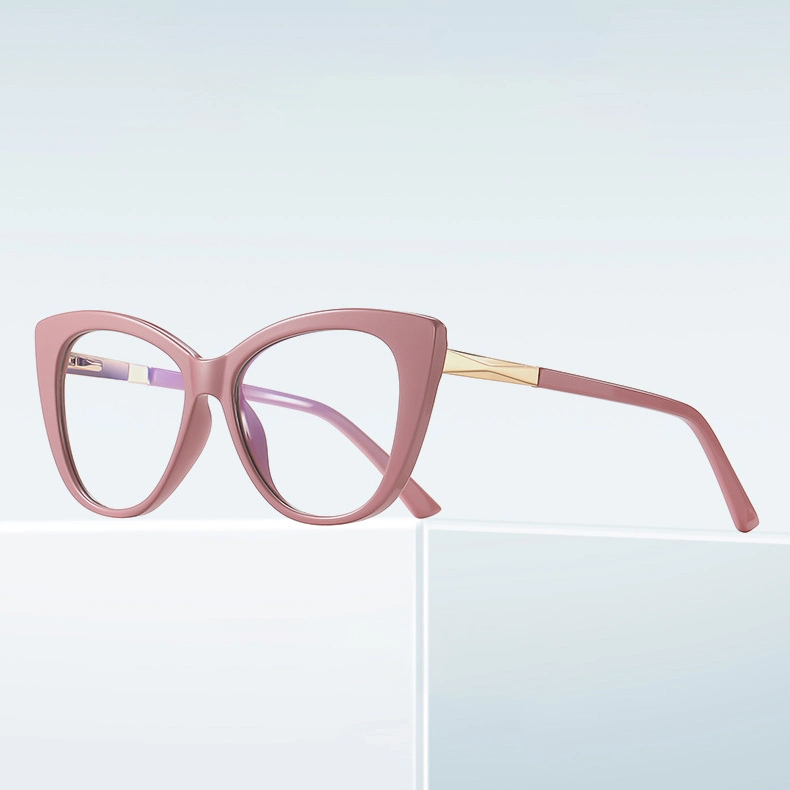 New Fashion Style Plain Spectacles Famous Designer Optical Eyeglasses Retro Women Cat Eye Anti Blue Light Eyewear Glasses