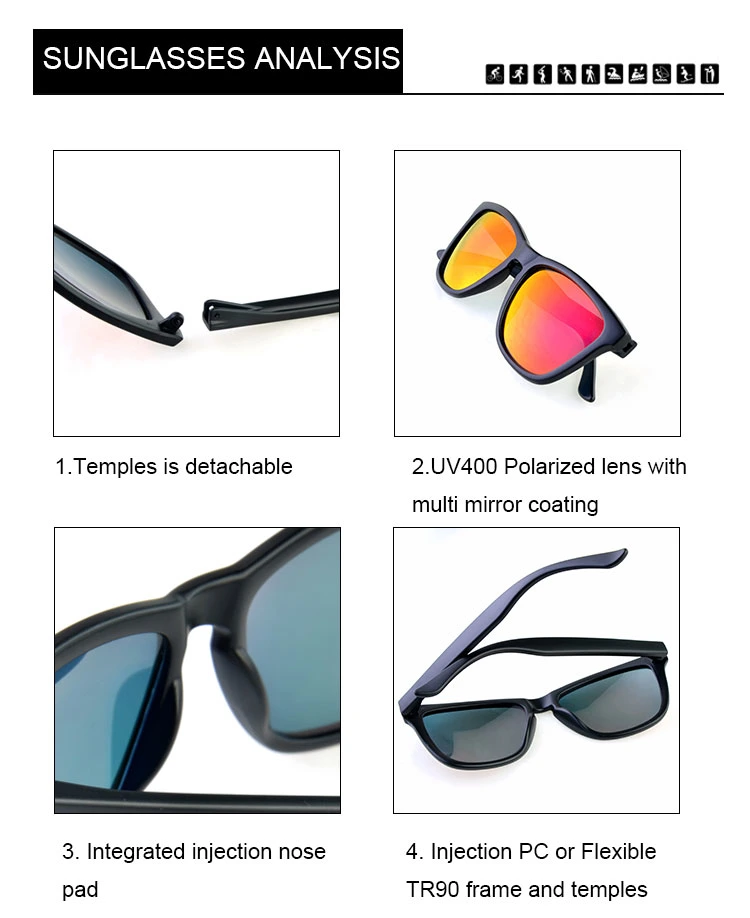 Wholesale Fashion Hawker Gafas De Sol PC Unisex Exchangeable Sun Glasses Lentes De Sol Mens