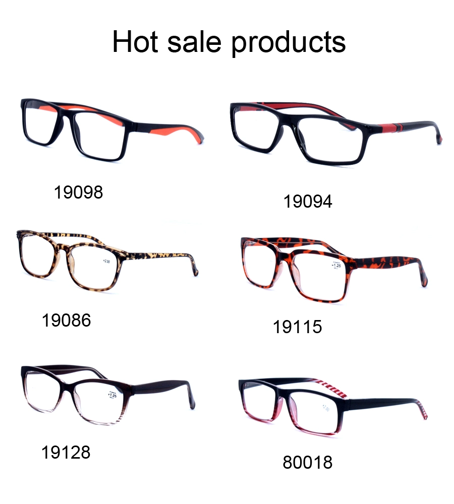 178107 Factory Wholesale Fashion Design Cheap Cp Frame Fashion Plastic Reading Glasses