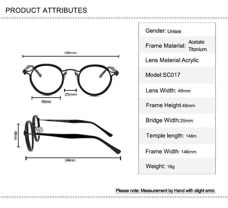 Titanium Glasses High Quality Cheap Unisex Buffalo Horn Eyeglasses Titanium Round Eyeglasses Eyewear Trendy Manufactures Design Optical Glasses Frames