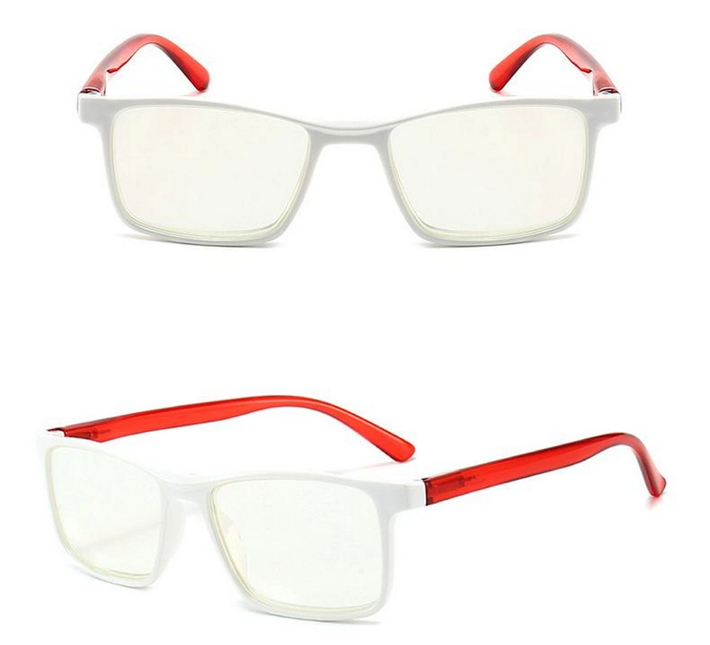 New Arrival OEM High Quality Full Rim PC off-White Color Rectangle Frame Reading Glasses