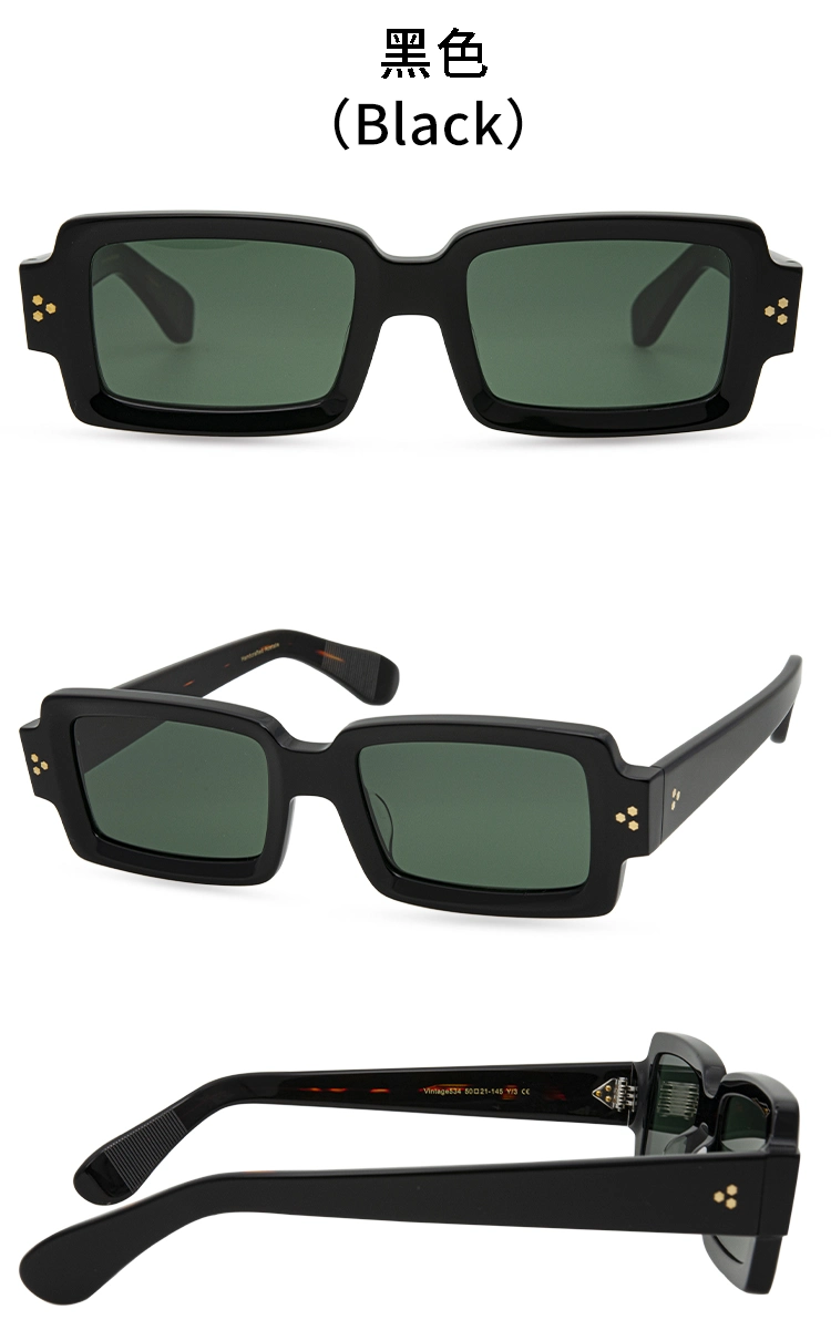 Acetate Sunglasses 2023 New Design Latest Fashion Frame China Factory Direct Sale in China Women Men Black Yellow Green Red